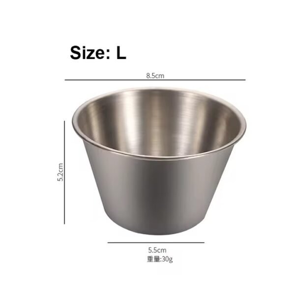 Food Grade Stainless Steel Sauce Cup