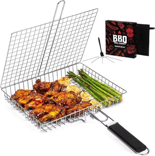 imgi_21_Hcb3ffa7a30484a8eba756d7dcd191dfaU Non-stick Barbecue Accessories Large Grilling Baskets