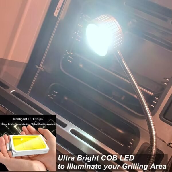 imgi_299_Hc30c3e98ccd8418383a624635b69d8604 USB Rechargeable COB LED BBQ Light ,Flexible Magnetic Working Light for Outdoor Grilling,Camping,Hiking,Reading Waterproof