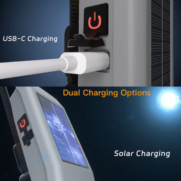 Outdoor USB-C Solar Charging Grill Handle Light with Tilt Sensor,Automatic On/Off BBQ Light with 360 Rotatable Mounting Bracket