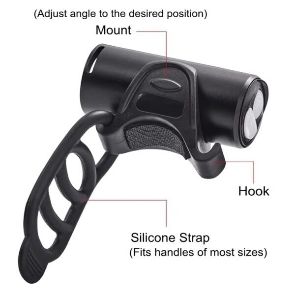 imgi_317_H1a84d7b1efc844c7a8daf5ae8724d256Z USB Rechargeable BBQ Grill Light LED for Grill Big Green Egg, Rubber Strap Wraps Easily Mounting Around the Grill Handle