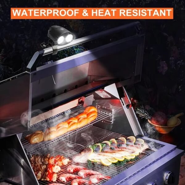 imgi_321_H5a78bd22dba34fcebcd88e9e225a5ccd6 Outdoor 360 Degree Rotatable LED BBQ Light with 10 Ultra Bright LEDs,BBQ Grill Accessories with Sturdy Clamp Fits Most Handle