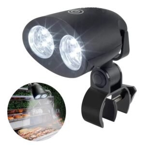 imgi_327_H8b74a1eb77304a5c98571be13ad43caaM Outdoor 360 Degree Rotatable LED BBQ Light with 10 Ultra Bright LEDs,BBQ Grill Accessories with Sturdy Clamp Fits Most Handle