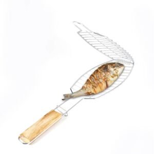 imgi_420_H7c7eeb634fad4414912d8e97251b084dX Non-stick Barbecue Grilling Netting Bbq Tools Bbq Wire Fish Shape Veggies
