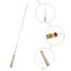 6 PCS Portable Barbecue Skewers Stainless Steel Wooden