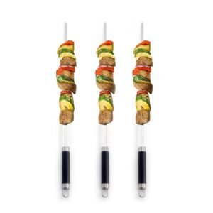 Bbq Accessories Barbecue Kebab 4pcs Stainless Steel Bbq Grill Skewers