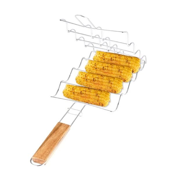 imgi_425_H7b560786bde94a9f9b2a2f146da8af79J Non-stick Portable Barbecue Bbq Grill Wire Mesh Folder Net for Roasting Corn