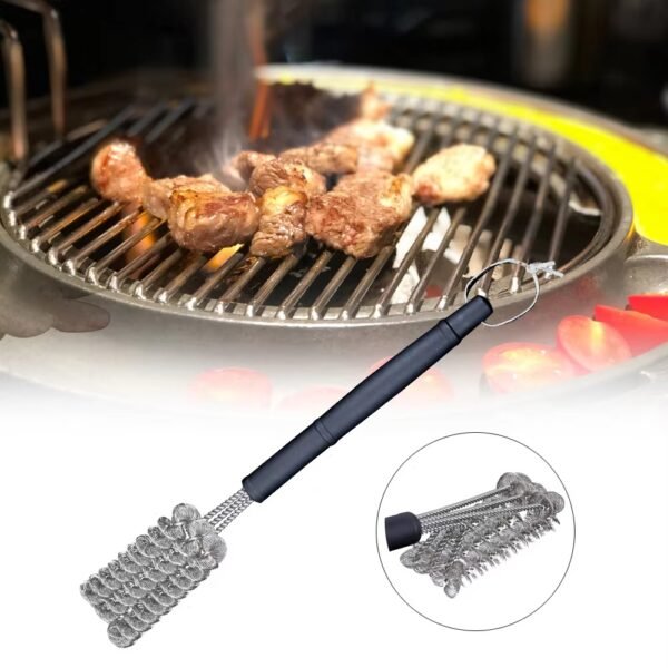 imgi_426_Hba647afdecad4ec39f50645b1e121aa5U Heavy Duty Triangle Bristle Free Wire BBQ Grill Cleaning Brushes with Plastic Handle