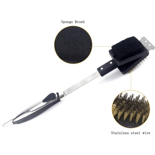 imgi_427_H12aca82a9fac404a98691eaf9a0fa801m Stainless Steel Barbecue BBQ Grill Cleaning Brush and Scraper for Outdoor Grill
