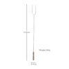 Grill Fork Long Barbecue Skewers Telescopic Marshmallow Roasting Sticks with Wood Handle