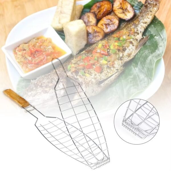 imgi_428_H7bd1eaee4aaa4b8bb57e75a88dafc344M Non-stick Barbecue Grilling Netting Bbq Tools Bbq Wire Fish Shape Veggies