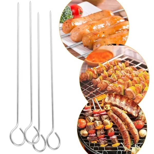 imgi_428_H972efe18b0db47e690aa6b4cf6c4b296Z Barbecue Grill Bbq Skewer Stainless Steel Metal Kabob