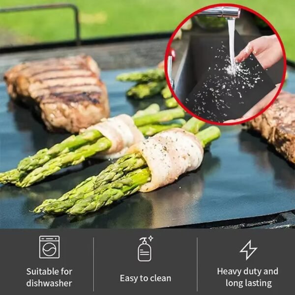 Grills Tools Set with Bbq Grill Scraper Mat Food Tongs