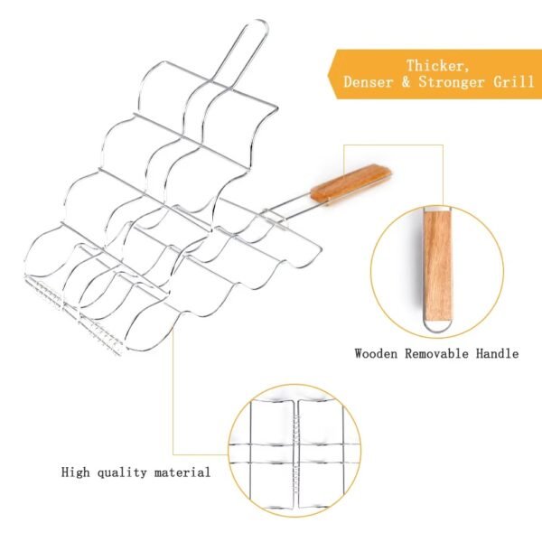 imgi_429_H5a873821944e409aa859e486c5081bafD Non-stick Portable Barbecue Bbq Grill Wire Mesh Folder Net for Roasting Corn