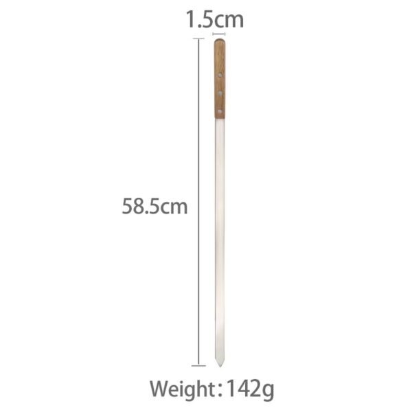 imgi_429_Hd568c3409eb949ffb3537fcaffdc3865G Steel Skewer Flat Kabab Skewers with Wood Handle