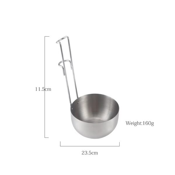 Stainless Steel BBQ Sauce Bowl Outdoor Camping Cooking Pot