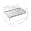 Barbecue Rectangular Foldable Portable Barbecue Charcoal Grill