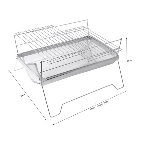 Barbecue Rectangular Foldable Portable Barbecue Charcoal Grill