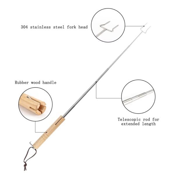 imgi_431_H254fca0d646241e28b1ffe426be635ccY Wholesale Telescopic Fork Bbq Marshmallow Roasting Stick with Wooden Handle