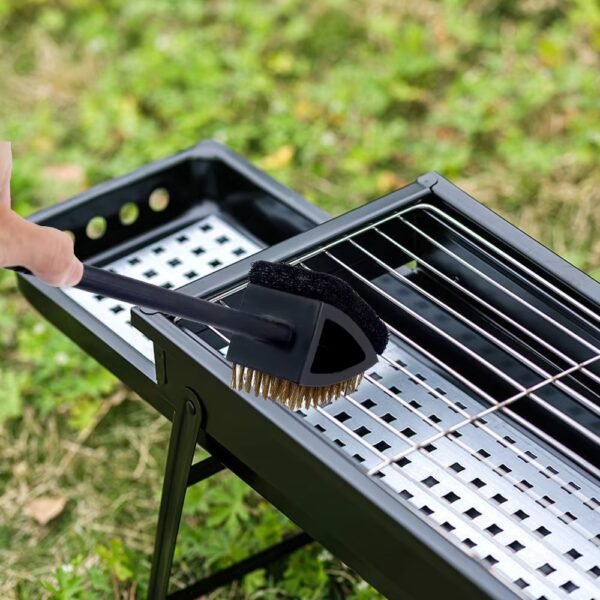 3 in 1 Durable Stainless Steel BBQ Grill Cleaning Brush and Scraper