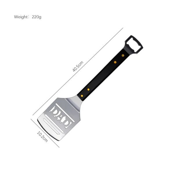 BBQ Accessories Wooden Handle Barbecue Bbq Spatula with Bottle Opener