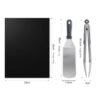 Grills Tools Set with Bbq Grill Scraper Mat Food Tongs