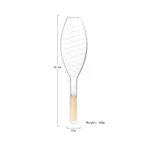 imgi_432_H4807edb8606e4310a1e1a3bfc1b683feL Non Stick Fish Basket Stainless Steel BBQ Grill Wire Mesh