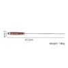 4pcs Barbecue Stainless Steel Bbq Grill Kebab Skewers with Wooden Handle
