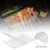 Non-stick BBQ Netting Barbecue Wire Mesh Basket with Handle for Roasting Meat