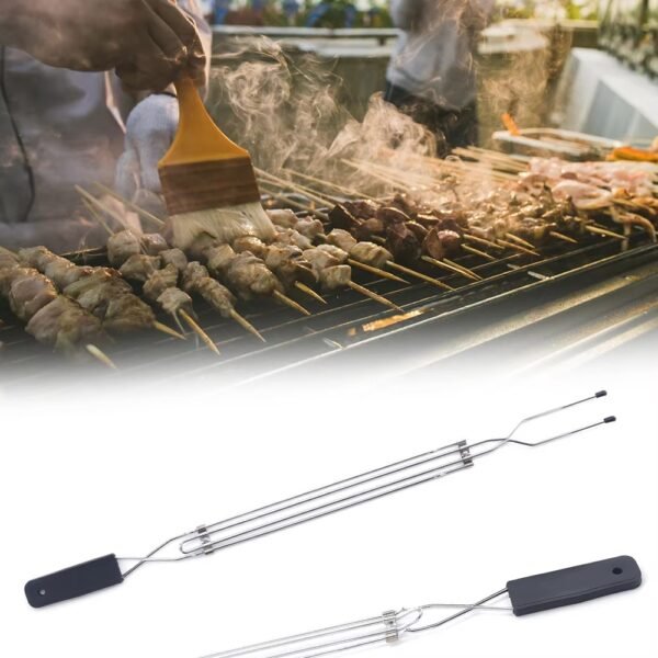 imgi_433_H1260432664184c13af4a540ebe0d610b9 BBQ Skewers Two-pronged Metal Barbecue Skewers with pp Handle