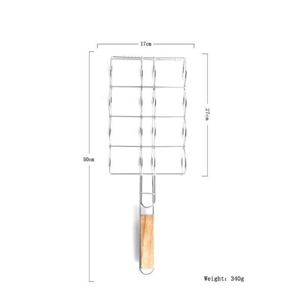 imgi_433_H52648bc58bc344d6ab2829a51d515f04n Non-stick Portable Barbecue Bbq Grill Wire Mesh Folder Net for Roasting Corn