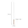 Portable Custom Barbecue Stainless Steel Wood Handle Grill Kebab Skewers Set