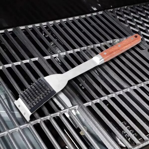 Stainless Steel Barbecue BBQ Grill Cleaning Brush and Scraper for Outdoor Grill