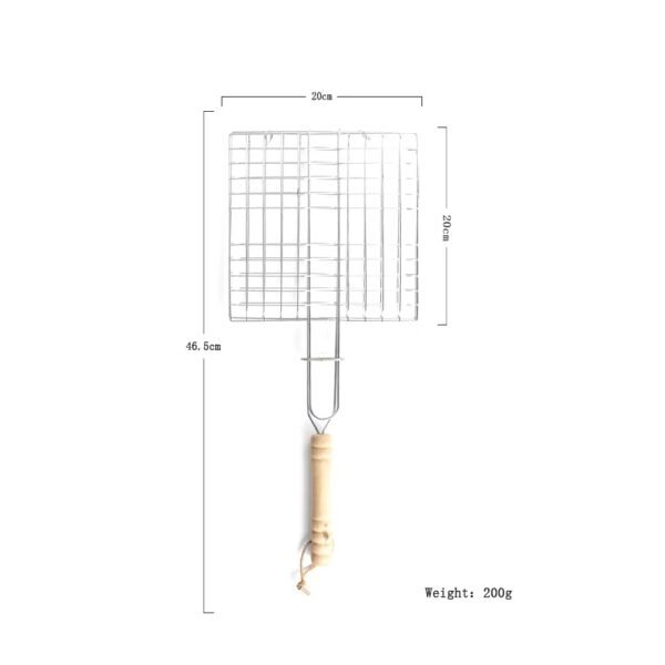 imgi_435_H239ff471fd4b44068c199648ff847e4bE Non-stick Grill Net Basket with Wooden Handle Bbq Wire Mesh Bbq Netting