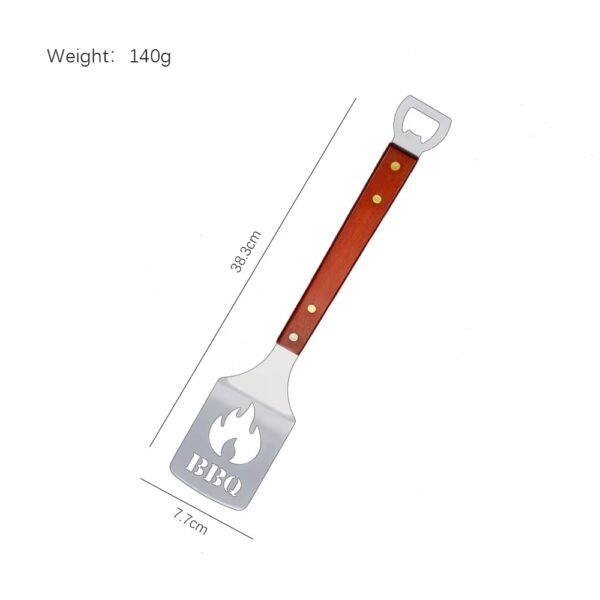 imgi_435_He973529396994caf81383d29bef9853dA Wooden Handle Barbecue Bbq Spatula Grill Spatula with Bottle Opener
