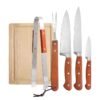 Grill Tools Bag Set with Cutting Board Knife