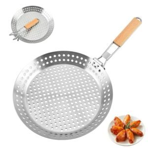 imgi_436_H699ff49142a24a00a11c39e366979bd73 Barbecue Basket Drain Basket Grill Plate with Handle