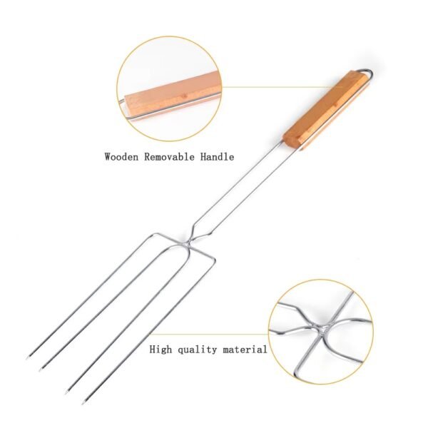 imgi_436_H83f5ba0579694b22967fb30be86e17dcB Non-stick BBQ Stainless Steel Three-pronged Grill Fork Barbecue Fork Skewers