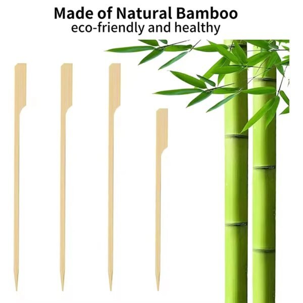 Bamboo Paddle Picks Skewers Sticks Paddle Wood Cocktail Wooden Picks for Food