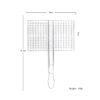 Non-stick BBQ Netting Barbecue Wire Mesh Basket with Handle for Roasting Meat