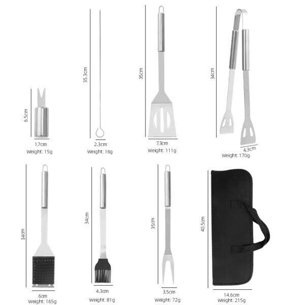 imgi_436_He9e96d5648824c25a1dfbbd6731accc5Z 20pcs Stainless Steel Bbq Tools Set