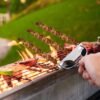 3 Way Metal Stainless Steel Bbq Grill Skewers Barbecue Kabob