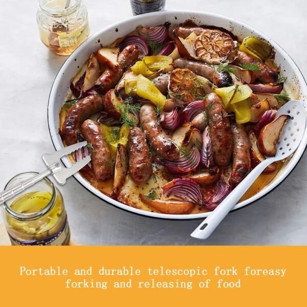 imgi_439_H1768c8b6bbf04a1fb5ab996c3d124353F Telescopic BBQ Fork Marshmallow Roasting Sticks Barbecue Fork for Camping