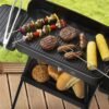 Grill Fork Long Barbecue Skewers Telescopic Marshmallow Roasting Sticks with Wood Handle