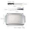 Stainless Steel BBQ Knife And Fork Barbecue With Grill Serving Tray