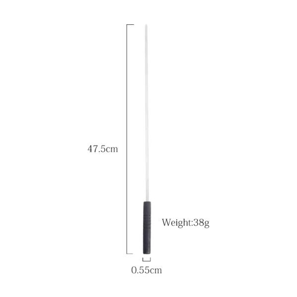 6 PCS Portable Charcoal Bbq Stainless Steel Grill Skewers Wooden Handle