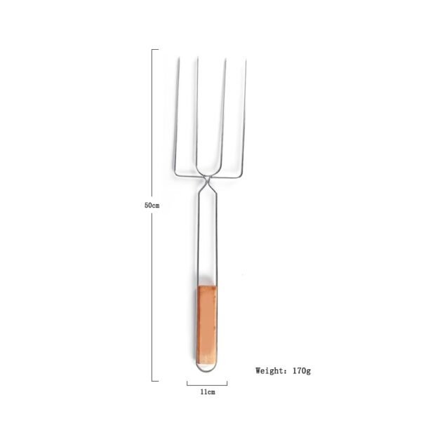imgi_440_Hfc1f95d619f0486781c77db41c95d8d47 Non-stick BBQ Stainless Steel Three-pronged Grill Fork Barbecue Fork Skewers