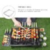 imgi_441_H2602a4f70ad748388c7bb6421bd2b734A Grill Skewers Shish Kabob Set with Foldable Large Grill Rack