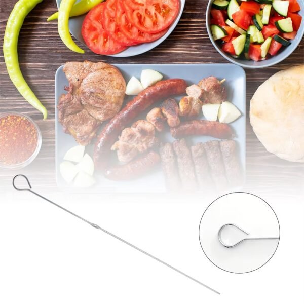 Wholesale Metal Stainless Steel Kabab Stick BBQ Skewers Kebab Skewers