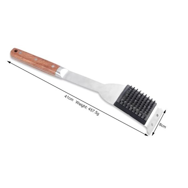 Stainless Steel Barbecue BBQ Grill Cleaning Brush and Scraper for Outdoor Grill